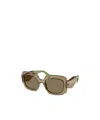 Prada Symbole Oversized-frame Sunglasses In Brown