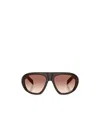 Prada Eyewear Oversized Pilot Sunglasses In Multi