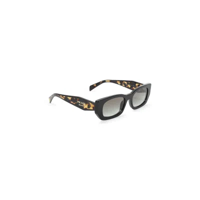 Prada Eyewear Painted Black Acetate Sunglasses