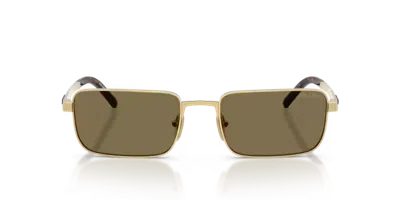 Prada Eyewear Prd54s24j90f Rectangle-frame Sunglasses In Brown