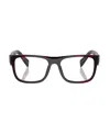 Prada Eyewear Rectangle Frame Glasses In Black