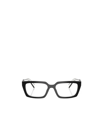 PRADA PRADA EYEWEAR RECTANGLE FRAME GLASSES