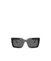 Prada Eyewear Rectangle Frame Sunglasses In Black