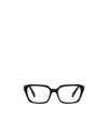 Prada Eyewear Rectangular Frame Glasses In Black