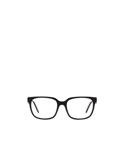 Prada Eyewear Rectangular Frame Glasses In Black