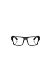 Prada Eyewear Rectangular Frame Glasses In Black