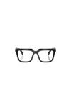 Prada Eyewear Rectangular Frame Glasses In Black