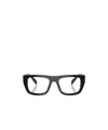 Prada Eyewear Rectangular Frame Glasses In Black