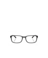 Prada Eyewear Rectangular Frame Glasses In Gray