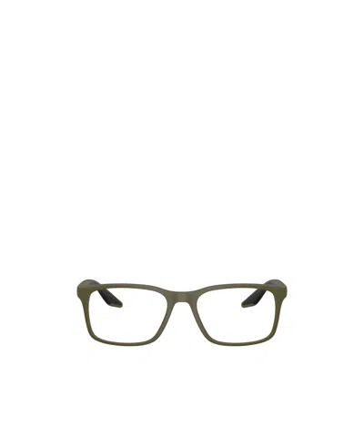 Prada Eyewear Rectangular Frame Glasses In Pattern