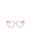 Prada Eyewear Rectangular Frame Glasses In Pink
