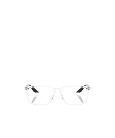 Prada Eyewear Rectangular Frame Glasses In White