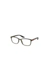 Prada Eyewear Rectangular Frame Glasses In White