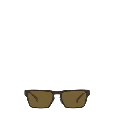 Prada Eyewear Rectangular Frame Sunglasses In Brown