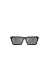 Prada Eyewear Rectangular Frame Sunglasses In Brown