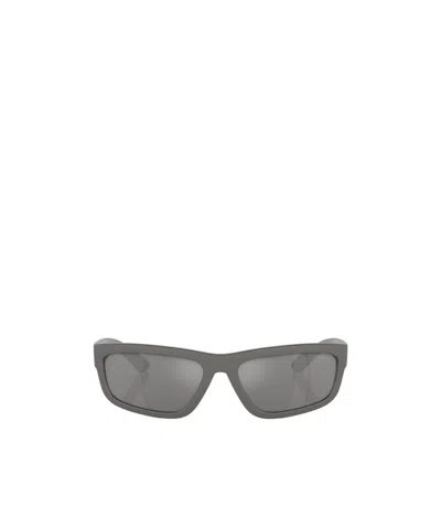 Prada Eyewear Rectangular Frame Sunglasses In Gray