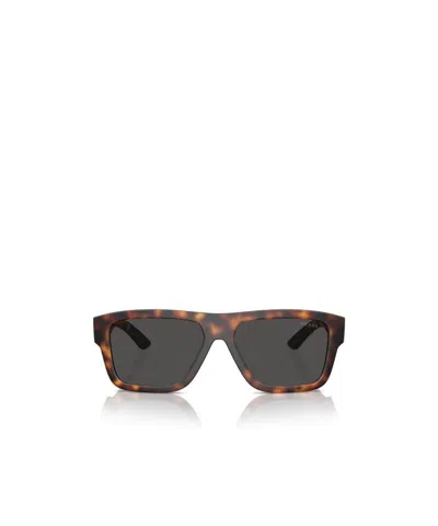 Prada Eyewear Rectangular Frame Sunglasses In Black