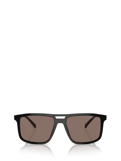 Prada Eyewear Rectangular Frame Sunglasses In Black