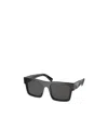 Prada Eyewear Rectangular Frame Sunglasses In Black