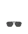 Prada Rectangular Men's Sunglasses, Pr 58ys In Black