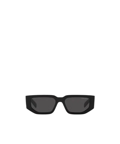 Prada Eyewear Rectangular-frame Sunglasses In Black