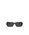 Prada Geometric Rectangle Acetate Sunglasses In Violet