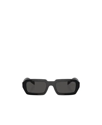 Prada Geometric Rectangle Acetate Sunglasses In Violet