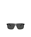 Prada Eyewear Rectangular Frame Sunglasses In Black
