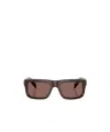 Prada Eyewear Rectangular Frame Sunglasses In Brown