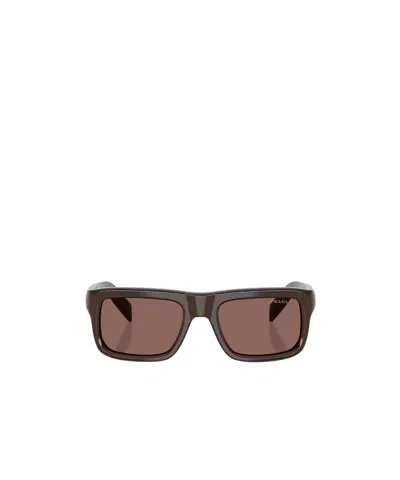 PRADA PRADA EYEWEAR RECTANGULAR FRAME SUNGLASSES