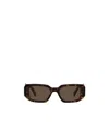 Prada Eyewear Rectangular Frame Sunglasses In Brown