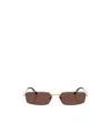 Prada Eyewear Rectangular Frame Sunglasses In Neutral