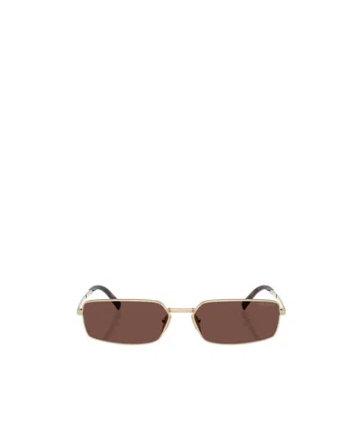 Prada Eyewear Rectangular Frame Sunglasses In Neutral