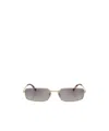 Prada 0pr A60s Gradient Grey Rectangular Sunglasses In Pattern