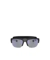 Prada Eyewear Rectangular Frame Sunglasses In Gray