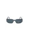 Prada Eyewear Rectangular Frame Sunglasses In Gray