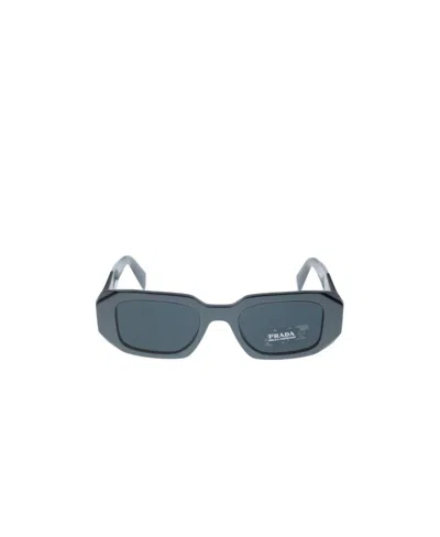 Prada Eyewear Rectangular Frame Sunglasses In Gray