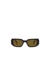 Prada Eyewear Rectangular Frame Sunglasses In Green