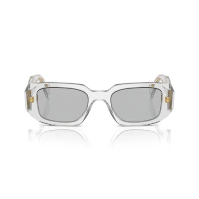 Prada Eyewear Rectangular Frame Sunglasses In Grey