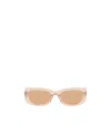 Prada Eyewear Rectangular Frame Sunglasses In Nude