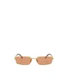 Prada Pr A60s Gold Sunglasses In Nude