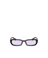 Prada 53mm Rectangular Sunglasses In Purple