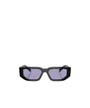 Prada Eyewear Rectangular Frame Sunglasses In Black