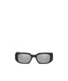 Prada Eyewear Rectangular Frame Sunglasses In White