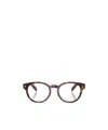 Prada Eyewear Round Frame Glasses In Brown