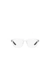 Prada Linea Rossa 55mm Pillow Optical Glasses In Gray
