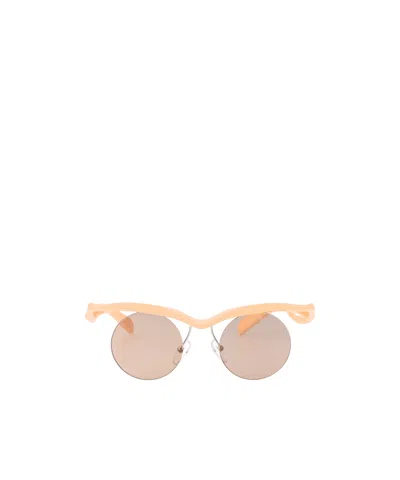 PRADA PRADA EYEWEAR ROUND FRAME SUNGLASSES