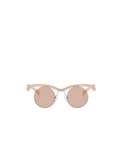 Prada Eyewear Round Frame Sunglasses In Pink