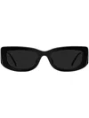 Prada Eyewear Spr14yc053e1ab Rectangular Sunglasses In Black