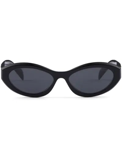 Prada Eyewear Spr26zc055e16k Cat-eye Sunglasses In Green